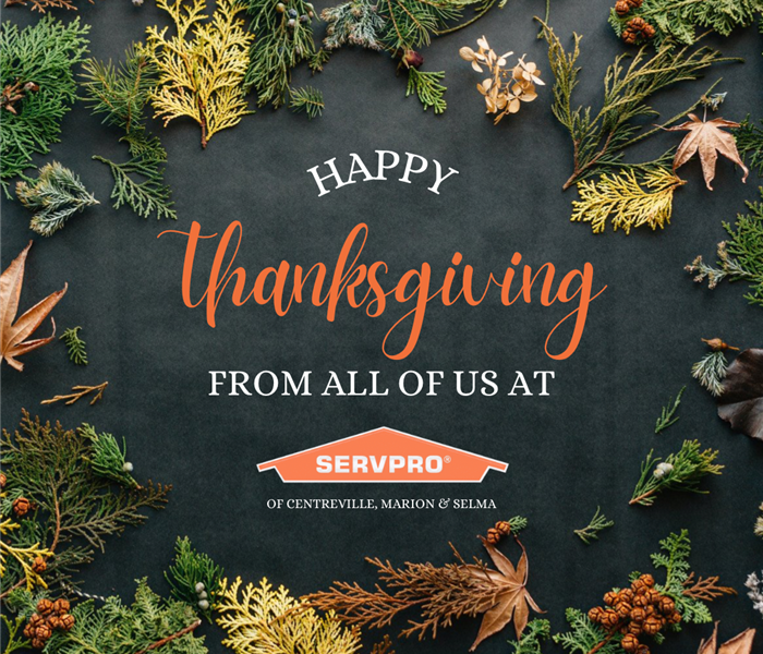 Happy Thanksgiving From SERVPRO poster